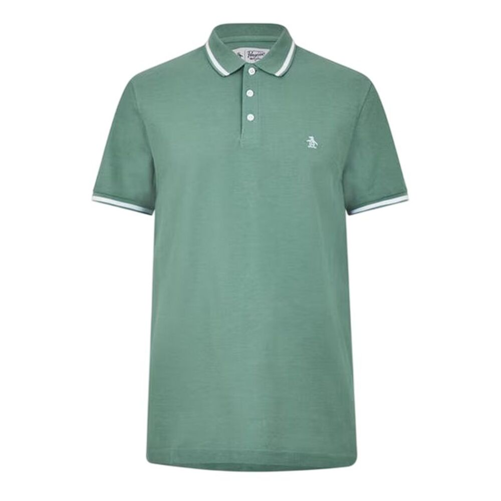 Original Penguin Mens Regular Short-Sleeved Polo Shirt / Oil Blue